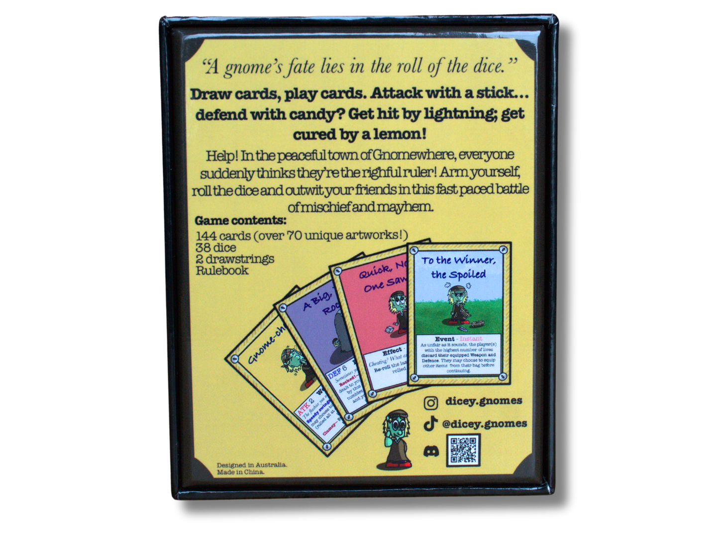 Dicey Gnomes™ – Main Game (First Edition - First Print)
